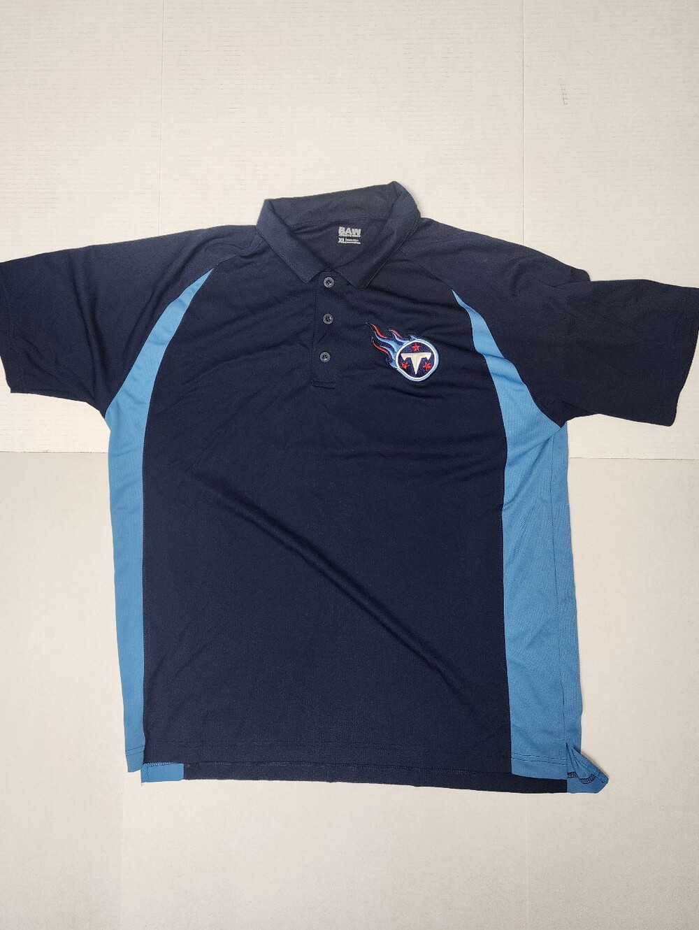 BAW Athletic Wear Cool-Tek Men's Size XL Tennessee Titans Polo Shirt